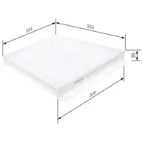 Bosch 1 987 432 281 Interieurfilter