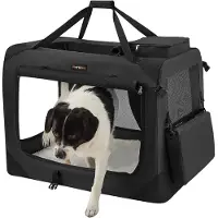 Feandrea , inklapbare hondenbench, transportbox voor honden, XL, honden tas, Oxford-stof, nieuw