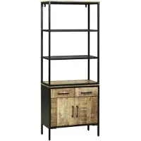 vidaXL Highboard met lade Bruin 70 x 35 x 180 cm Massief Mango Hout