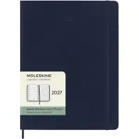 Moleskine 12 Maanden Agenda - 2027 - Wekelijks - XL - Zachte Kaft - Saffier Blauw