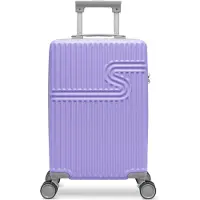 Bhppy Handbagage koffer 55x34x20 cm - Reiskoffer handbagage - TSA slot - 28L - Signature koffer Bright Lavender