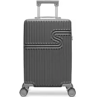 Bhppy Handbagage koffer 55x34x20 cm - Reiskoffer handbagage - TSA slot - 28L - Signature koffer Cool Gray