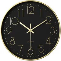 TYME Wandklok Modern - Goed leesbaar - Stille 30cm Klok - Analoog -