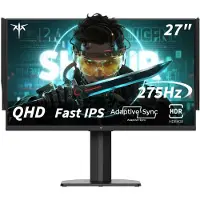 KTC H27E8 Gaming Monitor – 27" QHD (2560x1440), 275Hz, 1ms, HDR400, Adaptive Sync (FreeSync/G-Sync), IPS, 400 cd/m², verstelbare standaard, antireflectie – Ultra-snel & kleurecht