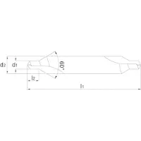 Phantom Centreerboor 3,15-8Mm 60Gr Din333A Hss