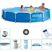 Intex Framezwembad, rond - 366x76 cm - 8-delig, model S41568