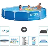 Intex Framezwembad, rond - 366x76 cm - 8-delig, model S41587