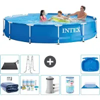 Intex Framezwembad, rond - 366x76 cm - 9-delig, model S41574