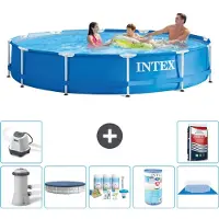 Intex Framezwembad, rond - 366x76 cm - 8-delig, model S41738