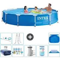 Intex Framezwembad, rond - 366x76 cm - 9-delig, model S41577