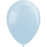 Globos Nordic Kwaliteitsballon metallic lichtblauw 100 stuks (lichtblauw)