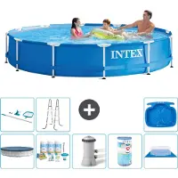 Intex Framezwembad, rond - 366x76 cm - 9-delig, model S41576