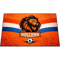 Muratap Vloerkleed – holland leeuw design – wasbaar & anti-slip – voor binnen &