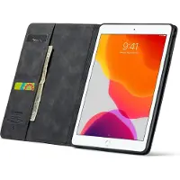CASEME iPad Air 1 Bookcase hoesje - - Effen Zwart - Kunstleer