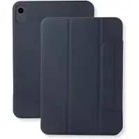 Lunso Geschikt voor iPad 11 inch (2025) A16 - Tri-Fold Bookcase hoes - Donkerblauw