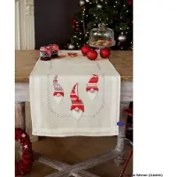 Vervaco - Loper kit - Kerst - Kerstkaboutertjes - PN-0155966 - Borduren - Borduurpakket - Borduurpakket volwassenen - Borduurpakket kind