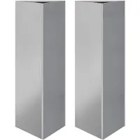 vidaXL Plantenbakken 2 st driehoek 30x26x75 cm gegalvaniseerd staal
