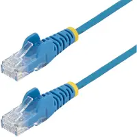 StarTech.com 5m Dunne CAT6 Ethernet Kabel, Blauw, Snagless, 100W PoE, UTP, LSZH, 28AWG Pure Koperdraad, Slim RJ45 Netwerk Patchkabel met Trekontlasting, Fluke Getest