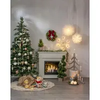 Star Trading kandelaar Pagod, beige, hout, 7-vlam, 79cm