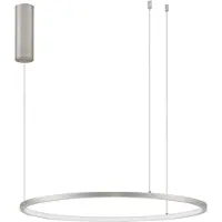 Lyora Ronde hanglamp Tarquin zilvergrijs Ø 60cm