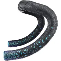 Supacaz Super Sticky Kush Star Fade blauw Refractor-stuurlint met einddoppen || Maat: 2.5