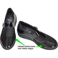 Solidus 25503 Helia 503 Bandschoenen | Maat 5.5 Dames Zwart