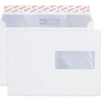 Elco Office C5 Kleefstrip Enveloppen Wit 229 (B) x 162 (H) mm Met Venster 100 g/m² 100 Stuks