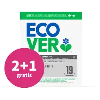 Ecover 2+1 Gratis: Waspoeder Universeel Zero 19 Wasbeurten 950 Gr