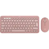 Logitech Pebble 2 Combo Set met toetsenbord en muis Draadloos Optisch Pink 3 Toetsen