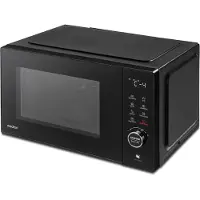 Medion magnetron met grill en convectie (23 liter, 900 watt, 1000 watt grill, 1680 watt convectiefunctie, 11 automatische programma's, 5 vermogensstanden, ontdooifunctie, roestvrij staal, MD12031) zwa