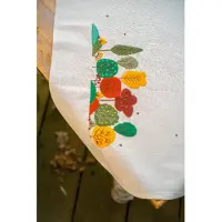 Vervaco - Tafelkleed kit - 72 x 72cm - Herfstbos - PN-0222656