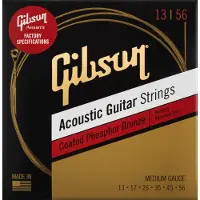 Gibson FACTORY SPEC STRINGS COATED PHOSPHOR BRONZE ACOUSTIC GUITAR MEDIUM