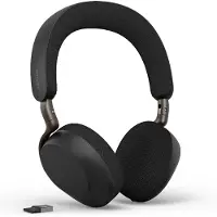 Jabra Evolve3 75 UC Bluetooth Stereo Headset, Draadloos Actieve ruisonderdrukking, 6 microfoons, UC-compatibel, Incl. USB-A Bluetooth-adapter