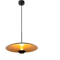 Lucide KENNETH - Hanglamp - Ø 40 cm - LED Dimb. - 1x12W 2700K - Zwart