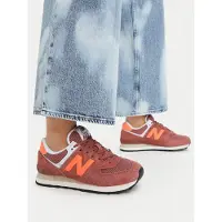 New Balance Sneakers laag '574' oranje / bourgogne