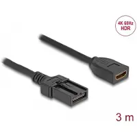 DeLOCK HDMI Automotive cable HDMI-A female to HDMI-E male 3 m 4K 60 Hz