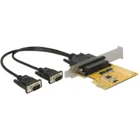 DeLOCK PCI Express Card to 2 x Serial RS-232 high speed 921K ESD protection