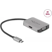 DeLOCK USB Type-C Splitter (DP Alt Mode) > 1 x HDMI + 1 x VGA out