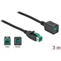 DeLOCK PoweredUSB extension cable 12 V 3 m