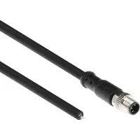 ACT SC3006 Industriële Sensorkabel | M8A 3-Polig Male naar Open End | Ultraflex Xtreme TPE kabel | Afgeschermd | IP67 | Zwart | 5 meter
