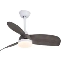 CristalRecord Plafondventilator Byan Ø 91 cm outdoor IP65 grijs wit
