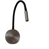 Lucide ASJA - Oplaadbare Wandspot / Wandlamp - Accu/Batterij - LED 3 StepDim - 1x3W 2700K - Grijs ijzer - Premium