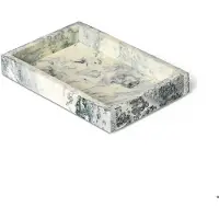 Ferm Living Mist Rechthoekig Dienblad Emerald Off-white | 15 x 20 cm