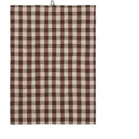 Ferm Living Theedoek Hale Cinnamon/Grey Green - 70 x 50 cm