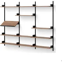 New Works Tentoonstellingsplank 1900 Mm Walnoot - Rekkensysteem (modulair) Walnootfineer Walnut - 42005+42012+42008+42019+42015 WLNT DISP
