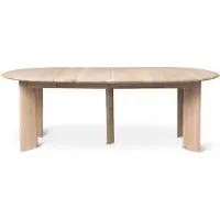 Ferm Living Bevel Extendable eettafel Witgeoliede eik, incl. 2 verlengblad