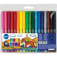 Centrum 80165 - Viltstiften - Set van 18 stuks - Diverse kleuren