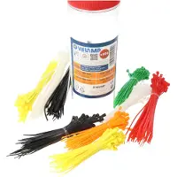 Velamp assortiment van 500 kleurrijke nylon kabelbinders