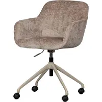 Woood Morros Bureaustoel - Polyester - Taupe - 88x57x60