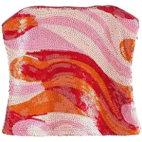 Next Top lichtbeige / oranje / rosa / rood